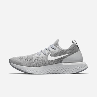 Adidasi Alergare Nike Epic React Flyknit 1 Dama Gri Platină Albi | KXUL-29701